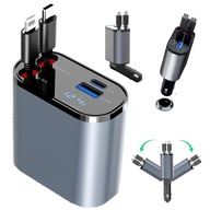 ŁADOWARKA SAMOCHODOWA USB C 30W APPLE LIGHTNING 12V 24V 4w1 FAST CHARGE