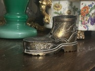 MOSIĄDZ MOSIEŹNY WŁOSKI BUT PUZDRO POPIELNICZKA VINTAGE LATA 50 TE