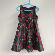 Sukienka dziewczęca wyjściowa haftowana w róże Patch Princess 122