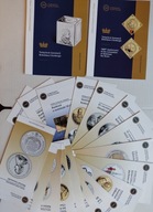 Foldery NBP cała emisja z 2025 roku do monet 20 sztuk język polski