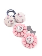 Komplet do włosów gumki i spinki kwiatki Diana handmade Momilio