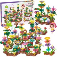KLOCKI KWIATY FLOWER GARDEN DUŻY ZESTAW 322 EL KREATYWNY OGRÓD