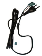 KABEL ZASILAJĄCY 230V Z ODGIĘTKĄ I KONEKTORAMI 4,8