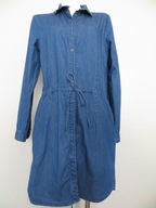 Sukienka w rozmiarze 38 w kolorze ciemnego jeansu z regulowanym rękawem