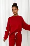Komplet dresowy masełkowy czerwony FLSS M/L