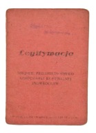 LEGITYMACJA MPGK INOWROCŁAW MIEJSKIE PRZEDSIĘBIORSTWO 1950 r.
