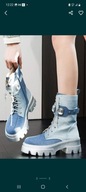 Botki damskie trapery 38 jeans