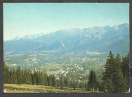 Widokowka Panorama Tatr 1974 z obiegu ze znaczkiem