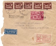 BUŁGARIA PLOVDIV -koperta -obieg do MOSKWA -1951 rok erka