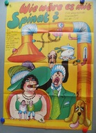 Plakat Kinowy Film Czechoslowacki Szpinak Czyni Cuda NRD 1978