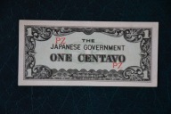 Banknot Filipiny 1 centavo okupacja Japonska 1942 rok stan 1!!!