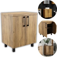 SZAFKA ŁAZIENKOWA STOJĄCA 60 CM POD UMYWALKĘ NABLATOWA KOMODA DĄB CRAFT