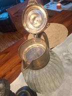 Dzban Włoski Kryształowy Cynk Posrebrzany