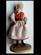 Lalka Regionalna Wielkopolanka, miniaturka - Spółdzielnia Pracy Kraków