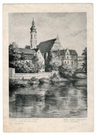 Pocztówka 1930 Opole Kościół Ewangelicki Franciszkanie