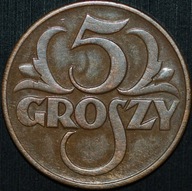 5 groszy 1928 - piękny egzemplarz