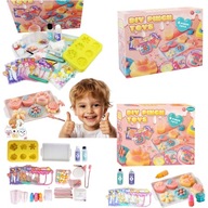 MEGA ZESTAW DO TWORZENIA WŁASNYCH SQUISHY PREZENT DLA DZIECKA ŚWIĘTA 6w1