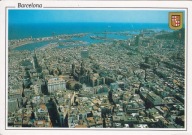 HISZPANIA - BARCELONA - Z LOTU PTAKA - HERB - UNESCO - KATALONIA