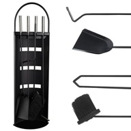 ZESTAW KOMINKOWY MALMO 5W1 NARZĘDZIA AKCESORIA DO KOMINKA PIECA POGRZEBACZ