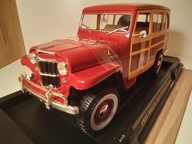WILLYS JEEP STATION WAGON 1955, jak nowy, 1:18, Road Signature.