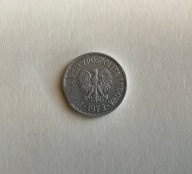 Destrukt PRL - 1 zł 1973 - końcówka blachy
