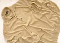 CASHMERE 100% KASZMIR PIASKOWY SWETER MĘSKI XL
