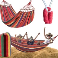 HAMAK DUŻY 2 OSOBOWY OGRODOWY HUŚTAWKA TURYSTYCZNY PAŁĄK MOCNY FOTEL OGRÓD