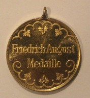 NIEMCY 1905 - Friedrich August Medaille - FRYDERYK AUGUST - PIĘKNY MEDAL