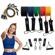 DRFIT ZESTAW 5 GUM OPOROWYCH DO ĆWICZEŃ REHABILITACJI GUMY + AKCESORIA