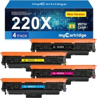 Toner chip zamiennik HP 220X 220A MFP 4302dw 4302fdw W2200X W2201X 4szt.
