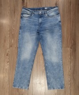 MĘSKIE JEANSY F&F PROSTA NOGAWKA MIĘKKIE ELASTYCZNE Authentic Denim W38 L30