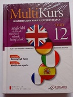MultiKurs Multimedialny kurs 5 języków obcych książka + CD Tom 12 NOWA