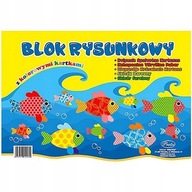 Blok rysunkowy z kolorowymi kartkami A4 80g