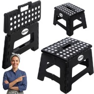 TABORET STOŁEK SKŁADANY ANTYPOŚLIZGOWY SCHODEK MOCNY STABILNY 150KG 22CM
