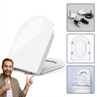 DESKA SEDESOWA WC MAREANI WOLNOOPAD UNIWERSALNA WYPINANA DUROPLAST BIAŁA