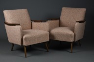 Para Duńskich foteli Mid-Century Modern lata 50. po renowacji