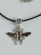 Naszyjnik rzemyk z zawieszką wisiorek motyl motylek choker boho