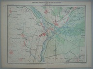 KOSTRZYN n. Odrą, 1885, (KUESTRIN; CUESTRIN), Plan miasta i okolicy, 1885