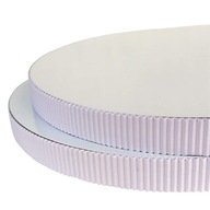 Podkład pod tort STYRODUR BIAŁY 30 cm BIAŁY BOK Karbowany „Biała Fala”