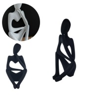 Figurka myśliciel WYSKOKA czarny