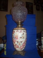 -[@86]Ditmar-majolikowa lampa naftowa-XIXw