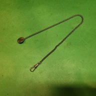 Zabytkowa dewizka do zeg. kieszonkowego 25,5cm