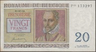 Belgia 20 franków 1950 - stan bankowy UNC -