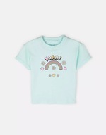 Bawełniana Koszulka Oversize z Nadrukiem dla Dziewczynki – 116 / 6 lat