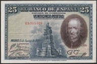 Hiszpania 25 peset 1928 - Calderon de la Barca - E2
