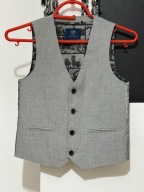 5 kamizelka Next melanż popiel 2 kieszenie 9 lat 134 cm