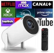 Projektor LED przenośny rzutnik multimedialny Android TV Wi-Fi Bluetooth