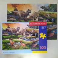 Puzzle 6+ Castorland 100 elementów dino dinozaury (gra07)