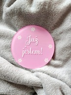 Tabliczka do zdjęć Już jestem sesja noworodkowa dekoracja łóżeczka, dziecko