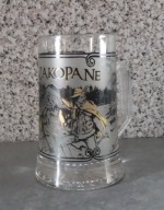 Kufel szklany Zakopane ok. 0,5l